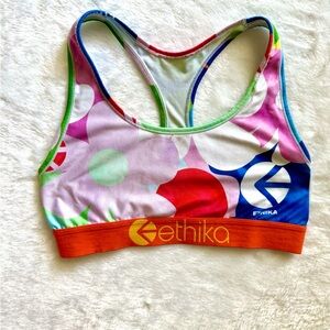Ethika Floral Sports Bra XS